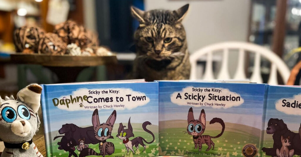 Sticky, le chat héroïque qui a conquis le coeur des enfants!